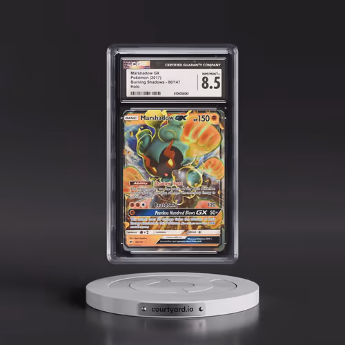 2017 Burning Shadows #80/147 Marshadow GX - Holo (CGC 8.5 NM-MT+)