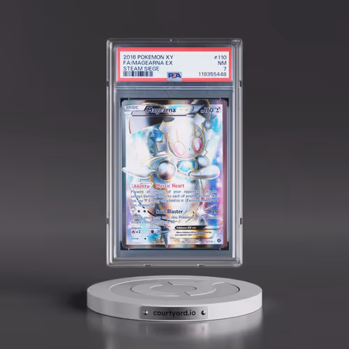 2016 Pokémon XY Steam Siege #110 Magearna EX - Holo Full Art (PSA 7 NM)