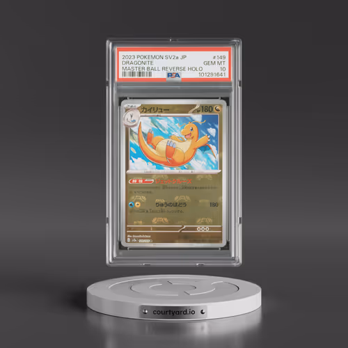 2023 Pokémon Sv2a-Pokemon 151 #149 Dragonite - Reverse Holo Master Ball (PSA 10 GEM MINT)