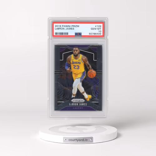 2019 Panini Prizm #129 LeBron James (PSA 10 GEM MINT)