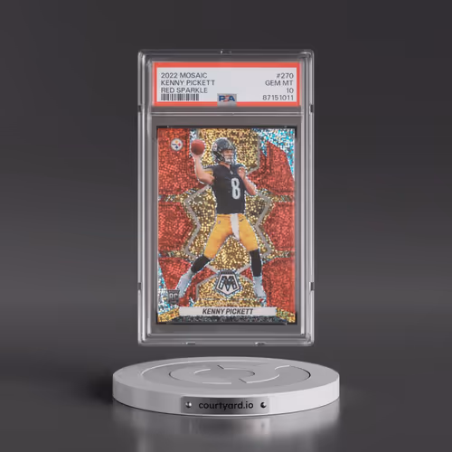 2022 Panini Mosaic #270 Kenny Pickett - Red Sparkle (PSA 10 GEM MINT)