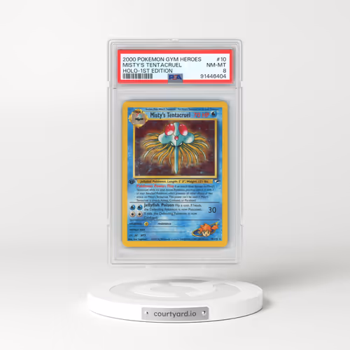 2000 Pokémon Gym Heroes #10 Misty's Tentacruel - 1st Edition Holo (PSA 8 NM-MT)