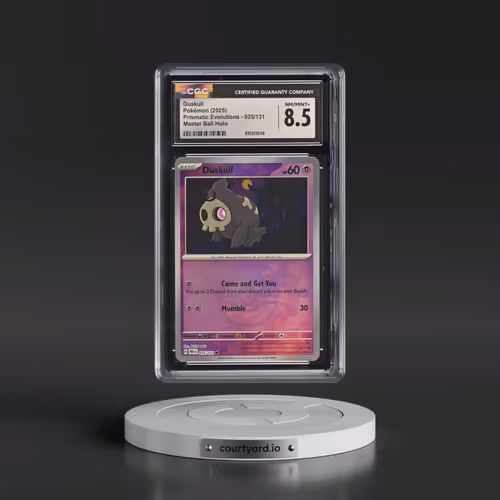2025 Pokémon Pre EN-Prismatic Evolutions #035 Duskull - Reverse Holo Master Ball (CGC 8.5 NM-MT+)