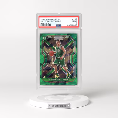 2020 Panini Prizm #257 Payton Pritchard - Green Ice (PSA 9 MINT)