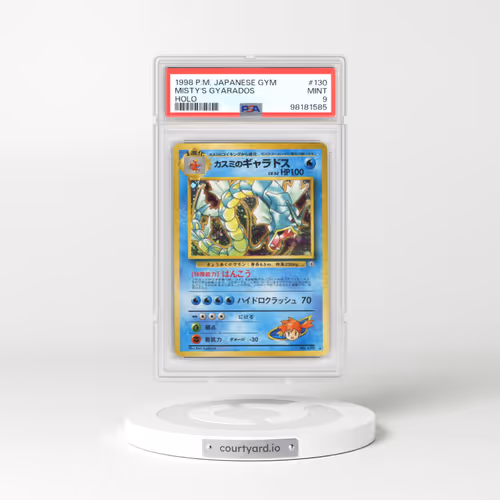 1998 Gym Booster 1: Leaders' Stadium #130 Misty's Gyarados - Holo (PSA 9 MINT)