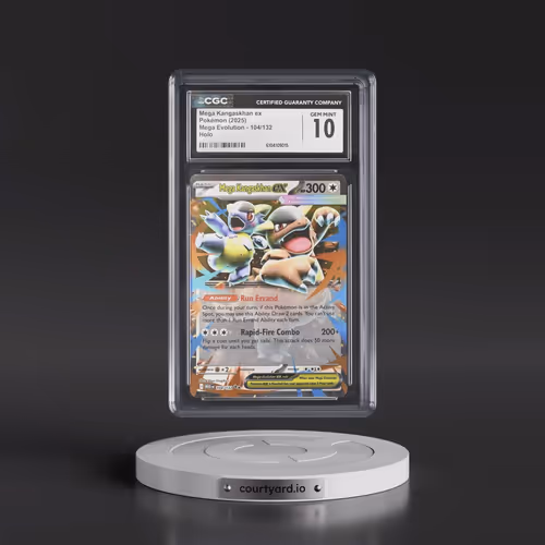2025 Pokémon Meg EN-Mega Evolution #104 Mega Kangaskhan EX - Holo (CGC 10 GEM MINT)