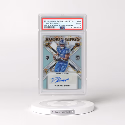 2020 Panini Donruss Optic Rookie Kings Autographs #DS D'Andre Swift (PSA 9 MINT)