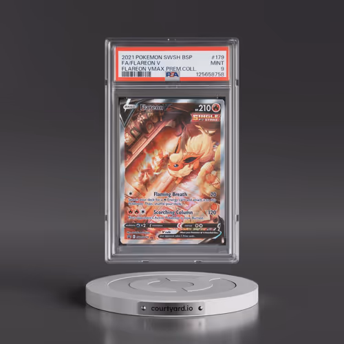 2021 Pokémon Swsh Black Star Promo #179 Flareon V - Holo Full Art Flareon Vmax Premium Collection (P