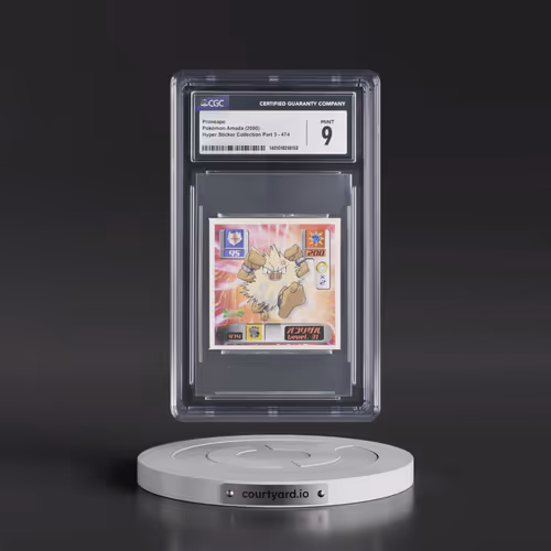 2000 Hyper Sticker Collection Part 3 #474 Primeape (CGC 9 MINT)