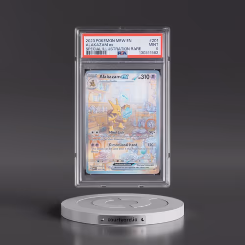 2023 Pokémon Mew EN-151 #201 Alakazam EX - Holo Special Illustration Rare (PSA 9 MINT)