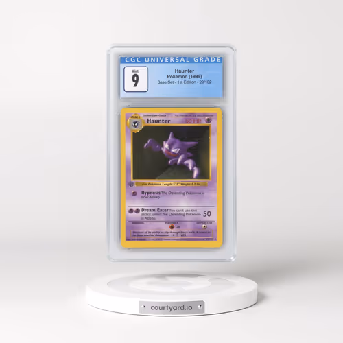 1999 Base Set #29/102 Haunter - 1st Edition 1st Edition (CGC 9 MINT)