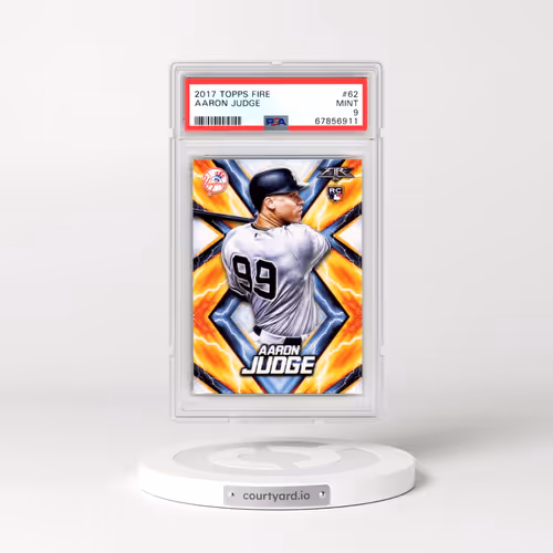 2017 Topps Fire #62 Aaron Judge (PSA 9 MINT)
