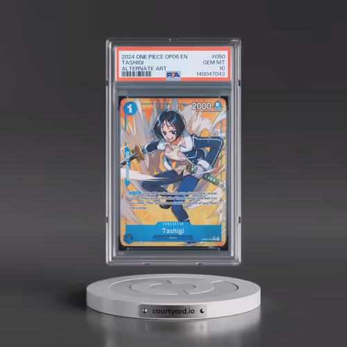 2024 One Piece OP06-Wings of the Captain #050 Tashigi - Alternate Art (PSA 10 GEM MINT)