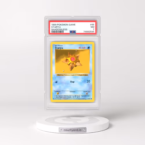 1999 Pokémon Game #65 Staryu - Shadowless (PSA 7 NM)