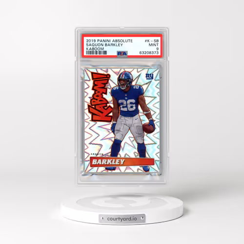 2019 Panini Absolute Kaboom! #K-SB Saquon Barkley (PSA 9 MINT)