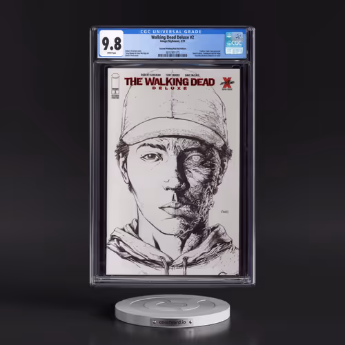 Walking Dead Deluxe #2 CGC 9.8 White Pages (Image/Skybound, 2/21) - Universal Second Printing/Red Fo