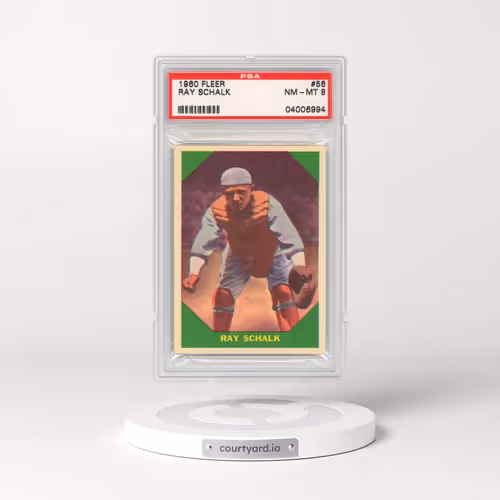 1960 Fleer #56 Ray Schalk (PSA 8 NM-MT)