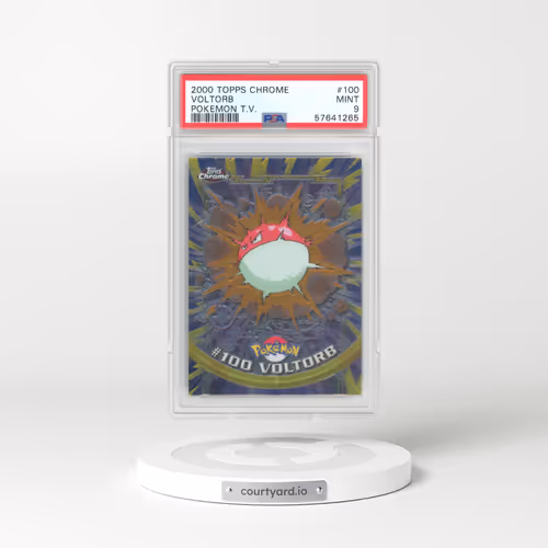 2000 Topps Chrome Pokemon T.V. #100 Voltorb (PSA 9 MINT)