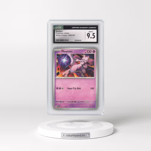 2024 Stellar Crown - SCR EN #059/142 Mewtwo (CGC 9.5 MINT+)