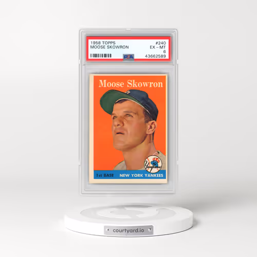1958 Topps #240 Moose Skowron (PSA 6 EX-MT)