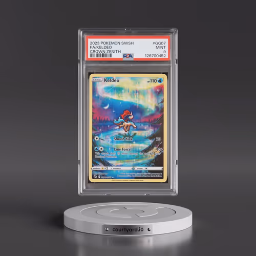 2023 Pokémon Sword and Shield Crown Zenith #GG07 Keldeo - Full Art (PSA 9 MINT)