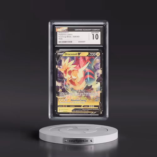2021 Evolving Skies #058/203 Dracozolt V - Holo (CGC 10 GEM MINT)