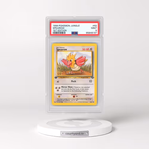 1999 Pokémon Jungle #62 Spearow - 1st Edition (PSA 9 MINT)