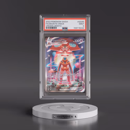 2023 Pokémon Sword and Shield Crown Zenith #GG45 Deoxys Vmax - Full Art (PSA 9 MINT)