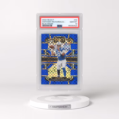 2023 Panini Select #43 Anthony Richardson - Blue Prizm (PSA 10 GEM MINT)
