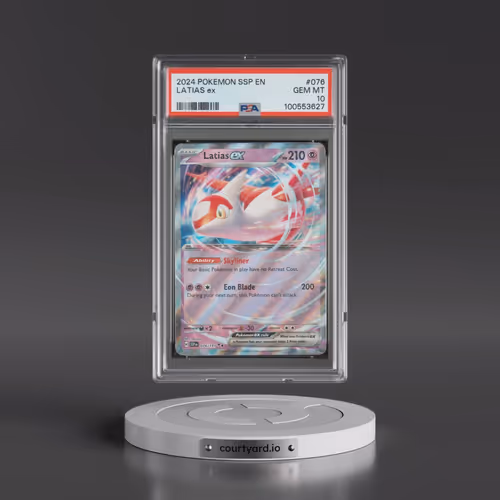 2024 Pokémon Ssp EN-Surging Sparks #076 Latias EX - Holo (PSA 10 GEM MINT)