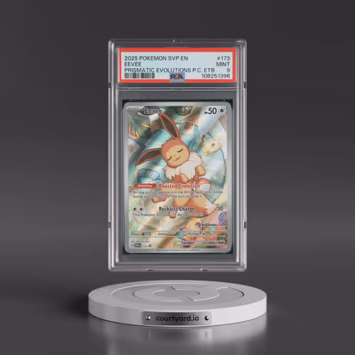 2025 Pokémon Svp EN-SV Black Star Promo #173 Eevee - Prismatic Evolutions Pokemon Center Elite Train