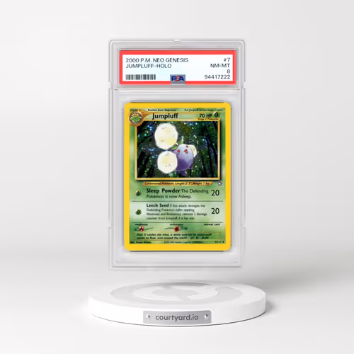 2000 Pokémon Neo Genesis #7 Jumpluff - Holo (PSA 8 NM-MT)