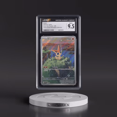 2025 Pokémon Svp EN-SV Black Star Promo #208 Victini - Unova Victini Illustration Collection (CGC 9.