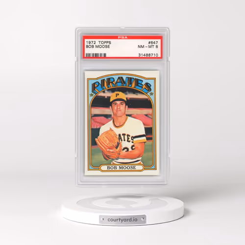 1972 Topps #647 Bob Moose (PSA 8 NM-MT)
