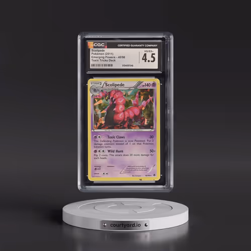 2011 Emerging Powers #40/98 Scolipede - Toxic Tricks Deck (Cracked Ice Holo) (CGC 4.5 VG-EX+)