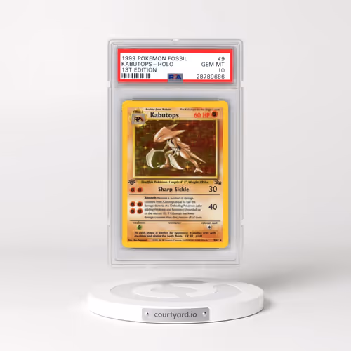 1999 Pokémon Fossil #9 Kabutops - 1st Edition Holo (PSA 10 GEM MINT)