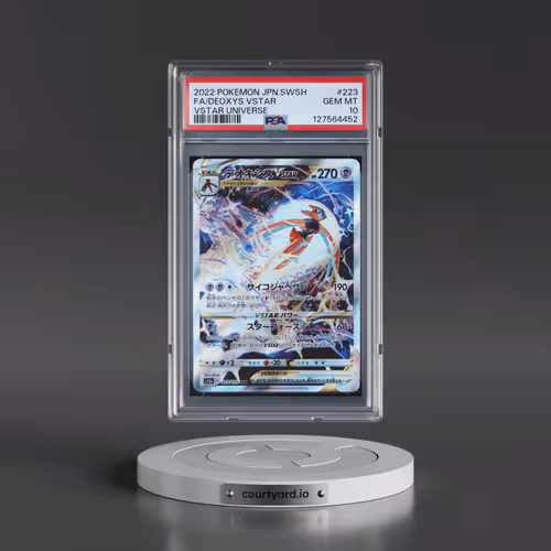 2022 Pokémon Sword & Shield Vstar Universe #223 Deoxys Vstar - Full Art (PSA 10 GEM MINT)