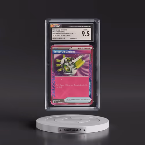 2024 Prismatic Evolutions - PRE EN #128/131 Scoop Up Cyclone - ACE SPEC Rare Holo (CGC 9.5 MINT+)