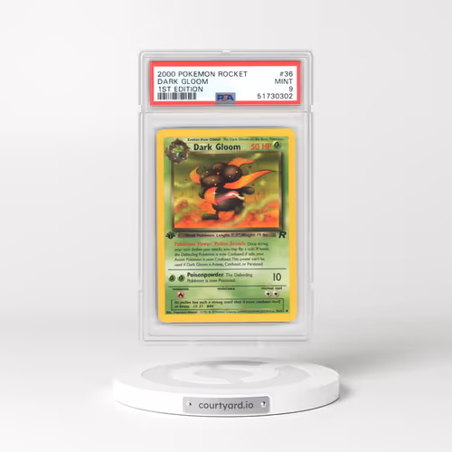 2000 Team Rocket #36 Dark Gloom - 1st Edition 1st Edition (PSA 9 MINT)