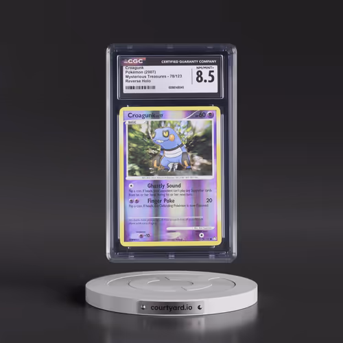 2007 Mysterious Treasures #78/123 Croagunk - Reverse Holo (CGC 8.5 NM-MT+)