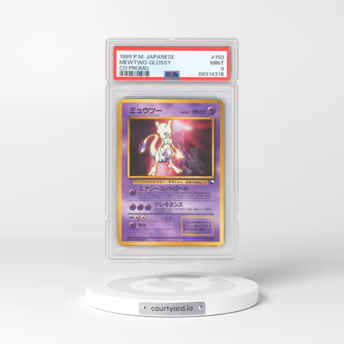 1999 Pokémon CD Promo #150 Mewtwo-Glossy - CD Promo (PSA 9 MINT)