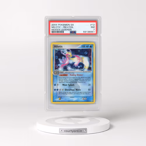 2004 Pokémon EX Hidden Legends #12 Milotic - Reverse Foil (PSA 7 NM)