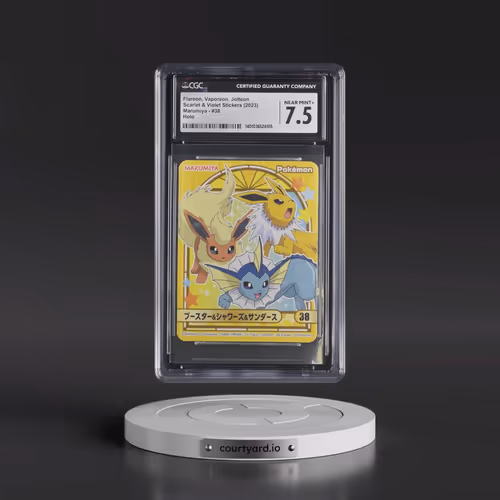 2023 Scarlet & Violet Stickers (Marumiya Archway BG) - Japanese #38 Flareon & Vaporeon & Jol