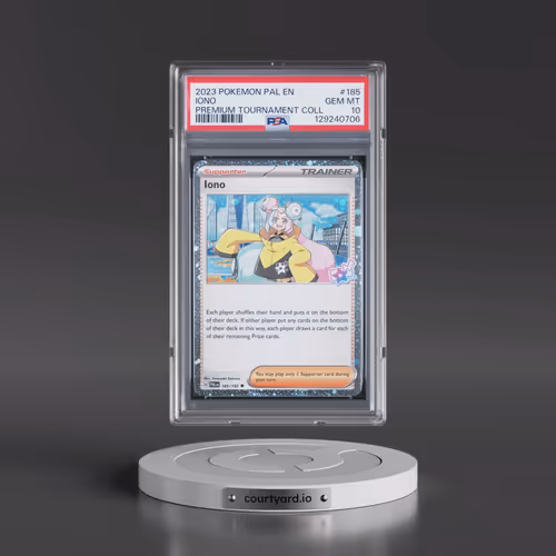 2023 Pokémon Pal EN-Paldea Evolved #185 Iono - Iono Premium Tournament Collection (PSA 10 GEM MINT)