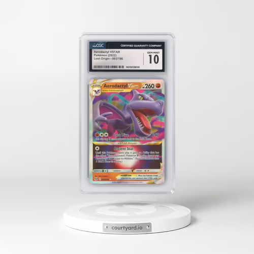 2022 Lost Origin #093/196 Aerodactyl VSTAR - Holo (CGC 10 GEM MINT)