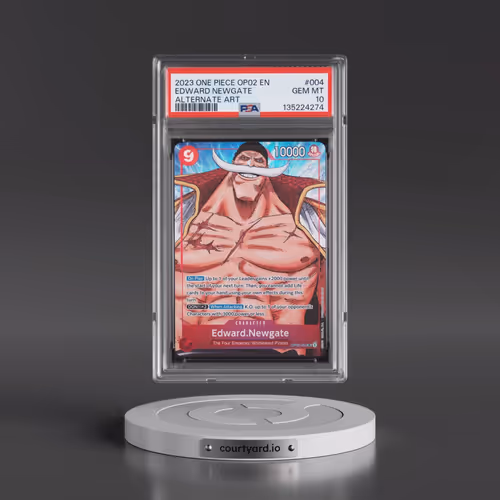 2023 One Piece OP02-Paramount War #004 Edward Newgate - Alternate Art (PSA 10 GEM MINT)