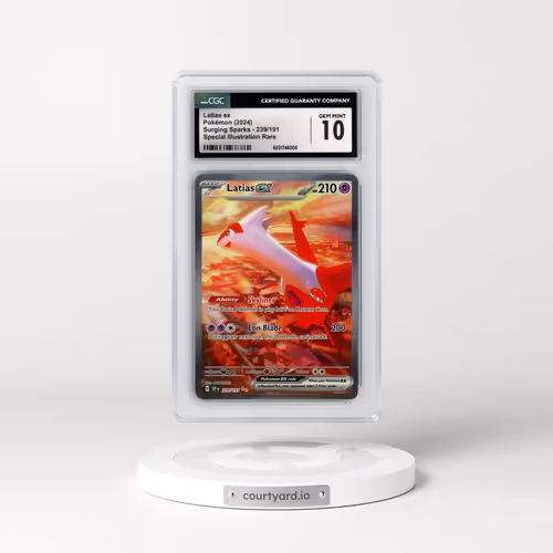 2024 Pokémon Ssp EN-Surging Sparks #239 Latias EX - Holo Special Illustration Rare (CGC 10 GEM MINT)