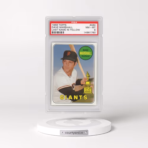 1969 Topps #464 Dave Marshall - Last Name in Yellow (PSA 8 NM-MT)