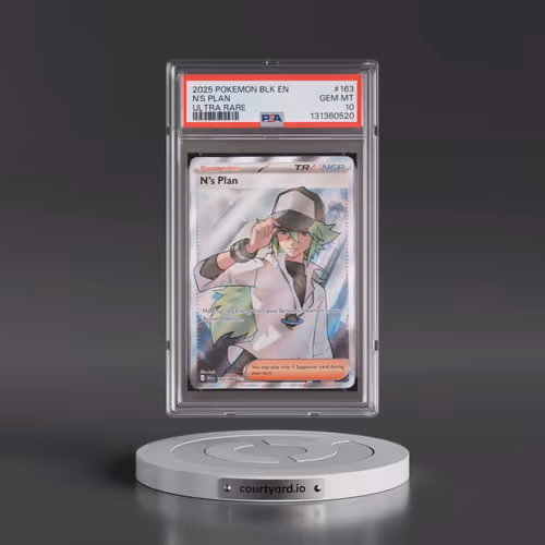 2025 Pokémon Blk EN-Black Bolt #163 N's Plan - Ultra Rare (PSA 10 GEM MINT)