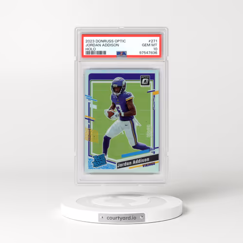 2023 Panini Donruss Optic #271 Jordan Addison - Holo (PSA 10 GEM MINT)